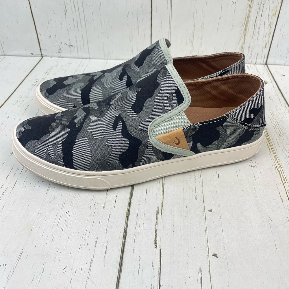 OluKai Pehuea Pa’i Slip-On Shoes *Sage Camo